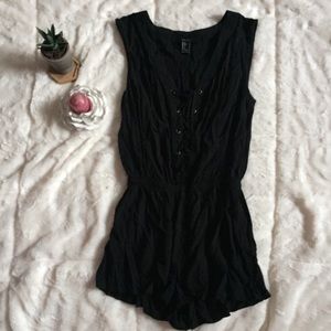 Forever 21 lace up romper